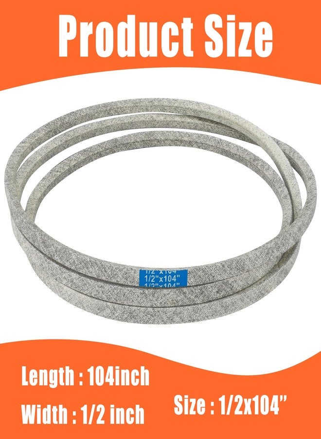 Fairooth 42" Lawn Mower Deck Belt Compatible with John Deere Heavy-Duty Lawn Mower Replaces Part Number GX20072 Deck Drive Belt Compatible with D100 E100 LA100 100 Series Lawns Tractors - Image 2