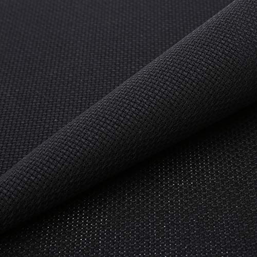 Donmon Aida Cloth 14 Count Cross Stitch Fabric,19×28inch (14CT, Black) - Image 1