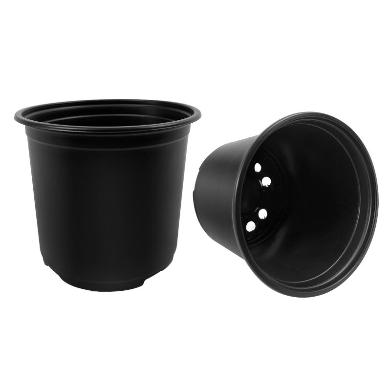 RAOOKIF 100 Pack Nursery Pots, 4 5 6 Inch Nursery Pot for Plants, Plastic Plant Pots with Drainage Holes, Garden Flower Pots for Transplanting, Succulents, Cuttings, Seedlings(4inch,100pcs) - Image 4