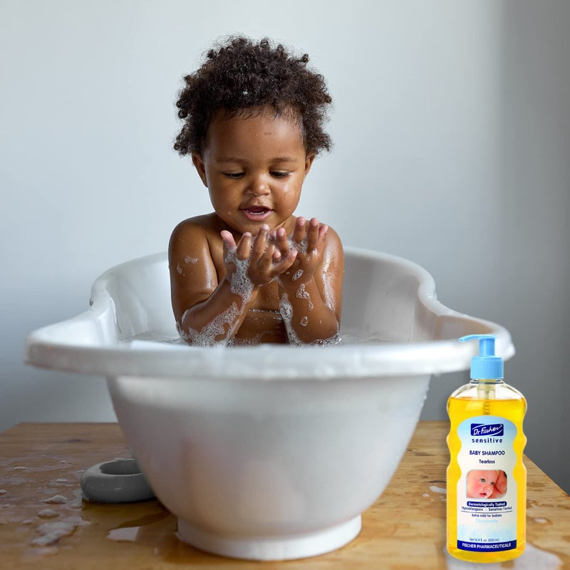Dr. Fischer Newborn & Baby Essentials Shampoo. Tear-Free, Hypoallergenic, Gentle Hair & Scalp Natural Chamomile and Vitamin B5.16.9Oz - Image 5