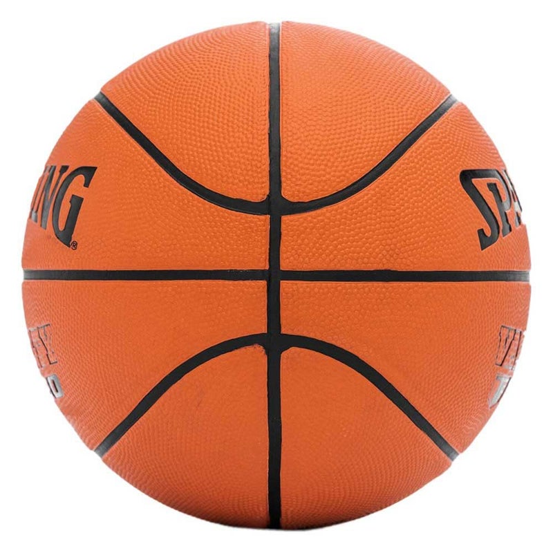 SPALDING Varsity-TF-150 FIBA Approved Rubber Moulded Indoor/Outdoor Basketball with Butyl Bladder, Suitable for Practice/Match/Training + Free Air Needle - Image 2
