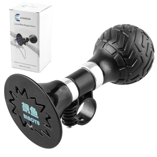 COOLWHEEL JONMON Bike Horn, 120dB Loud Bicycle Bugle Clown Rubber Squeeze Ball Loudspeaker Cycling Ring for Adults Child Bikes Handlebars Mount - Image 1