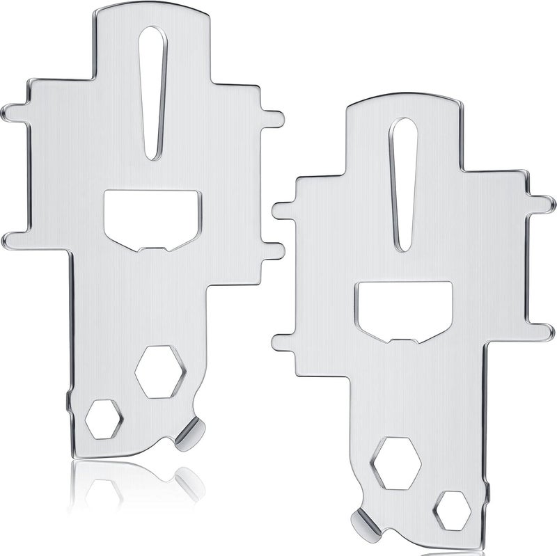 Ripeng 2 Pieces Boat Gas Cap Key Deck Fill Plate Key Stainless Steel Boat Fuel Cap Tool Floating Keychain Bottle Opener for Yacht Replacement Fuel Water Tank - Image 1