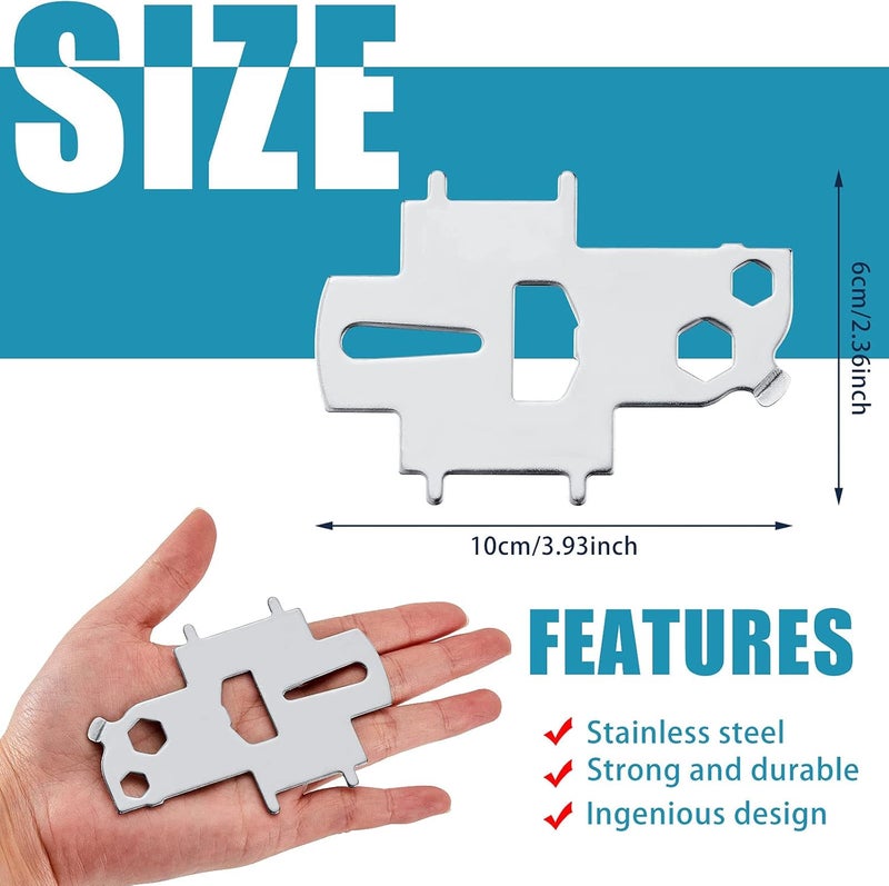 Ripeng 2 Pieces Boat Gas Cap Key Deck Fill Plate Key Stainless Steel Boat Fuel Cap Tool Floating Keychain Bottle Opener for Yacht Replacement Fuel Water Tank - Image 2