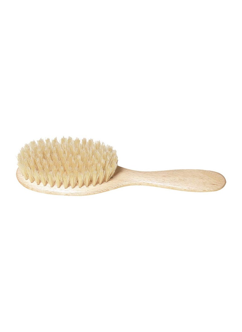 REDECKER Redecker Natural Pig Bristle Childrens Hairbrush with Waxed Beechwood Handle 714Inches 