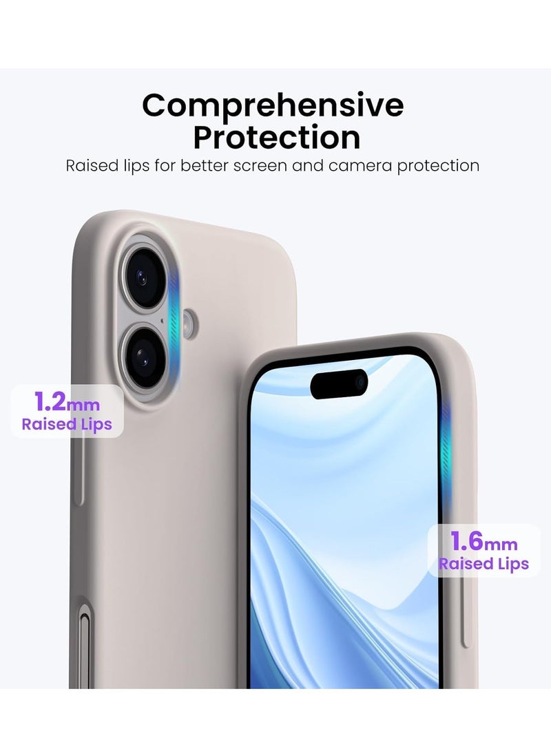 Slim Fit Soft TPU Case for iPhone 16 Plus - Matte Stone Gray - Image 3