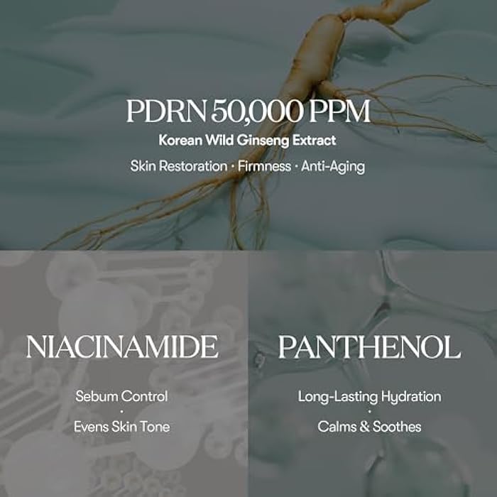 VT COSMETICS PDRN Toner, Hydrating Facial Toner with 50,000ppm Vegan PDRN, Korean Wild Ginseng, Niacinamide & Panthenol, Lightweight, Fragrance-Free, Skin Soothing, Korean Skincare (8.45 fl. oz.) - Image 3