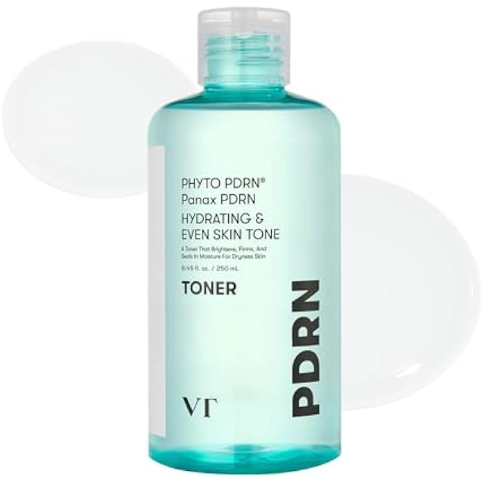VT COSMETICS PDRN Toner, Hydrating Facial Toner with 50,000ppm Vegan PDRN, Korean Wild Ginseng, Niacinamide & Panthenol, Lightweight, Fragrance-Free, Skin Soothing, Korean Skincare (8.45 fl. oz.) - Image 1