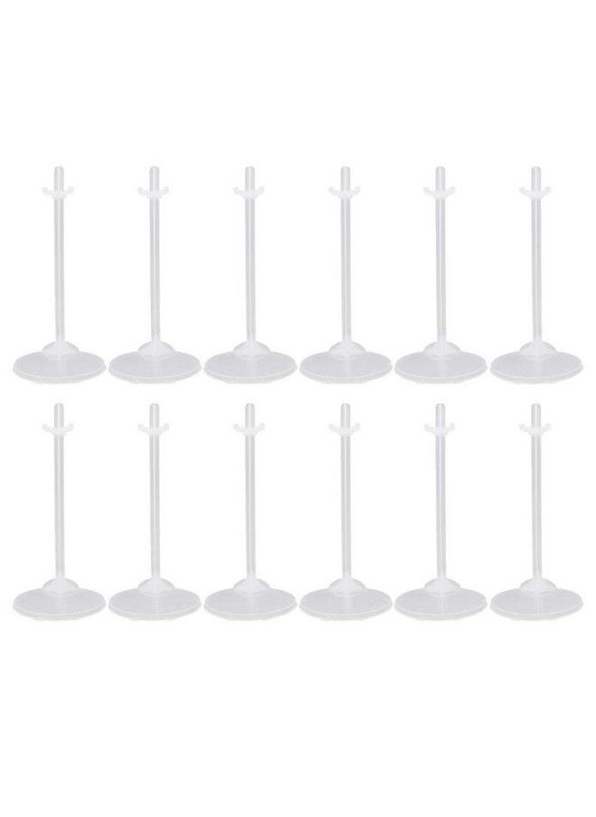 HEALLILY 36Pcs Doll Stands Display Holders Doll Stands Doll Mini Display Stand Doll Support Frame Toy Doll Accessories Prop Up 11 To 13 Inch Dolls And Action Figures Doll Accessories (Transparent)  - Image 1