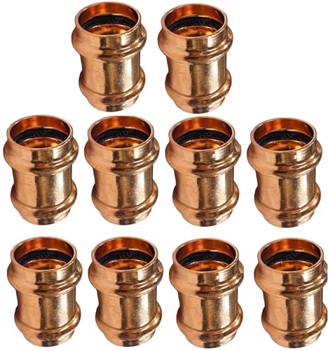 10 قطع EZFLUID وصلات نحاسية ثقيلة 12 ضغط بدون توقف LF Propress