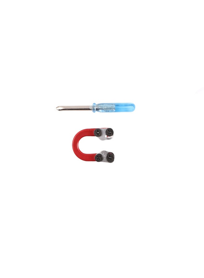 Huwairen Metal D-ring Aluminum Alloy D-loop Composite Bow And Arrow Point Archery Equipment-Color:Red  - Image 3