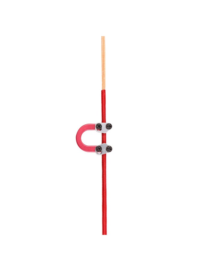 Huwairen Metal D-ring Aluminum Alloy D-loop Composite Bow And Arrow Point Archery Equipment-Color:Red  - Image 2