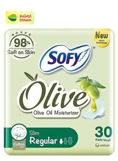 Sofy Sofy Olive Oil Regular Pads, 30 Pads 