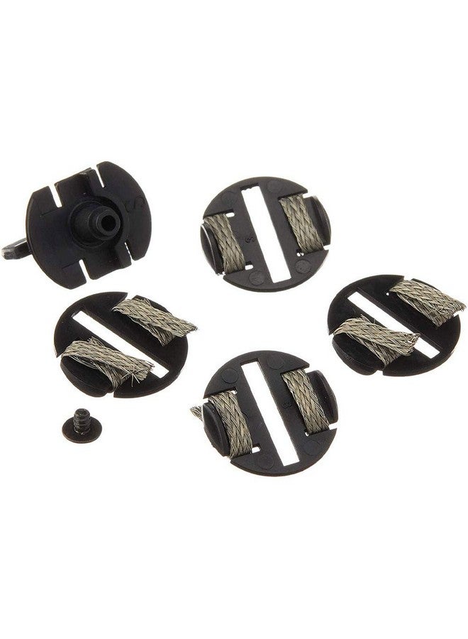 Scalextric Round Guide Blade with 4 Braid Plates and 1 Screw Parts Pack for 1:32 Slot Race Cars C8329 - Image 1