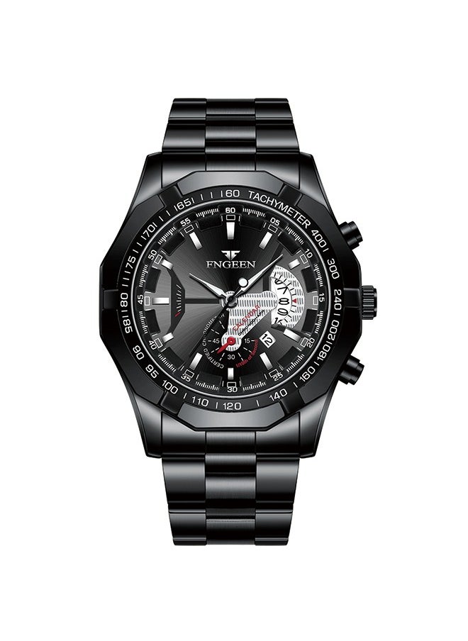 FNGEEN - FNGEEN Waterproof Quartz Watch with Large Dial, Oversized Date Display, Metal Case, 46.8mm Dial, and 30m Water Resistance - Image 1