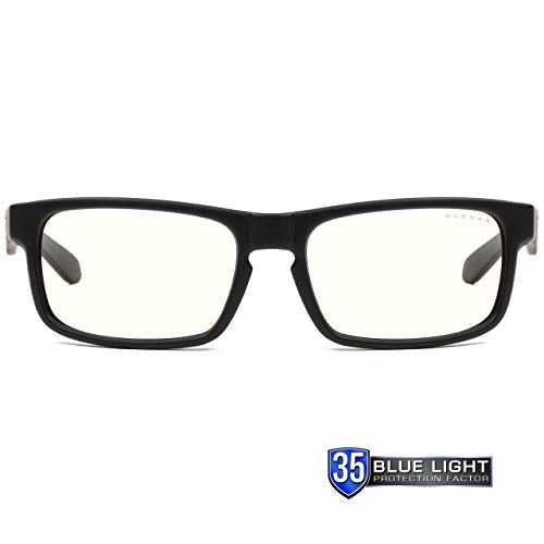 GUNNAR Premium Gaming and Computer Glasses Blocks 35 Blue Light Enigma Onyx Clear Tint - Image 3