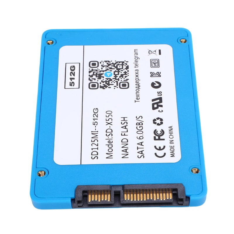 2.5 Inch Solid State Drive SATA III 6Gb/s High Speed 550MB/s Internal Hard Disk for PC Or Laptop 512G Blue - Image 3