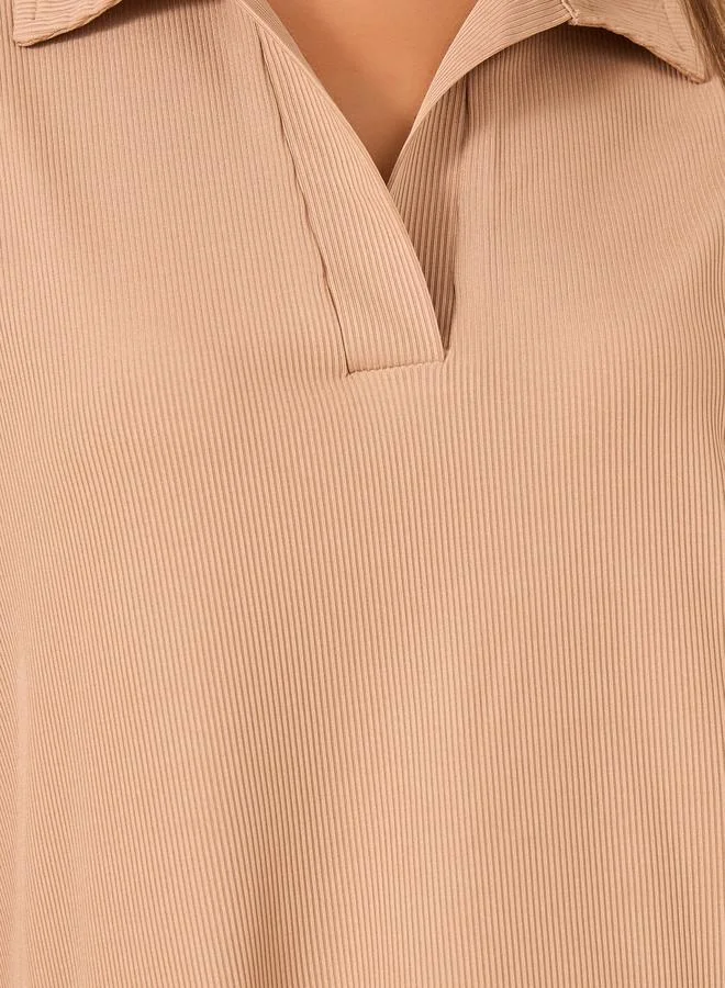 Styli Regular Fit Short Sleeve Polo Neck T-Shirt