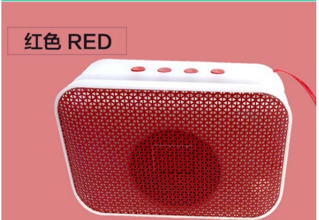 Portable Bluetooth Speaker Mini Bass Cannon Red 