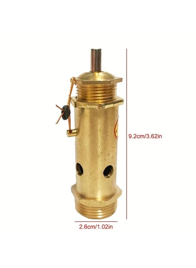 Brass Spring Loaded Gas Pressure Relief Safety Valve 3 4 DN20 8kg Air Compressor - Image 1