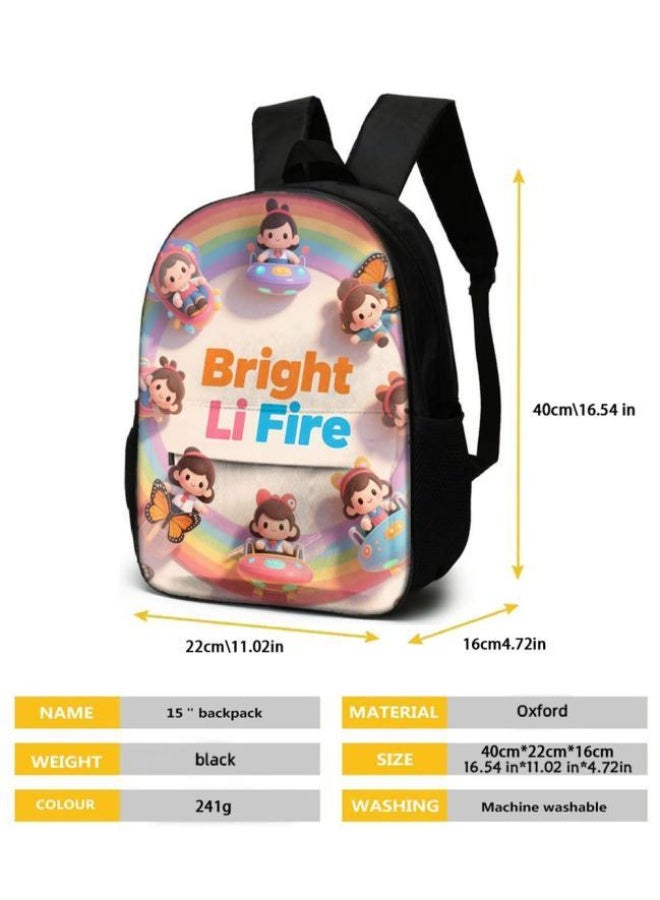 واضح من النار مجموعة من ثلاث قطع من حقائب الرسوم المتحركة، تتعامل بسهولة مع المناسبات المختلفة (الطلاب والأطفال ونزهات الأصدقاء وتسلق الجبال والدراسة وما إلى ذلك) | حقيبة ظهر + حقيبة محمولة باليد + حقيبة قرطاسية | هدايا الموسم المدرسي / العطلات - 61 - Image 5