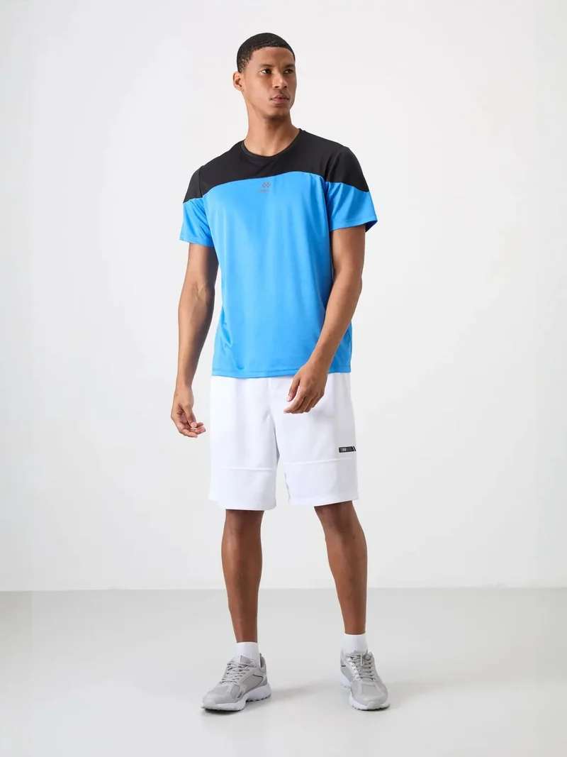 TOMMYLIFE TOMMY Men's Colour-Blocked Crew Neck T-Shirt