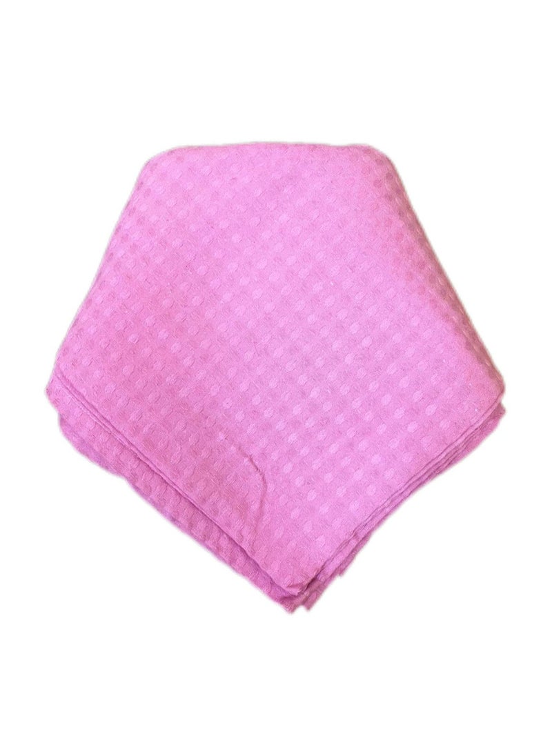 cotton vibes Cotton Vibes Single Bed Sheet Large Size Pink  - Image 1