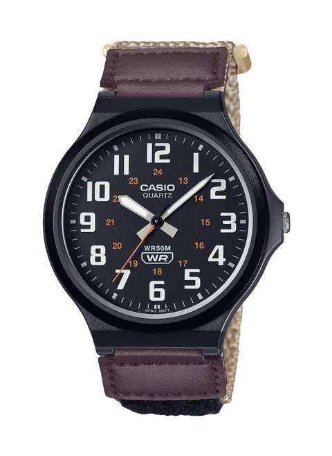 Unisex Analog Round Shape Nylon Wrist Watch MW-240B-5BVDF - 43.6 Mm