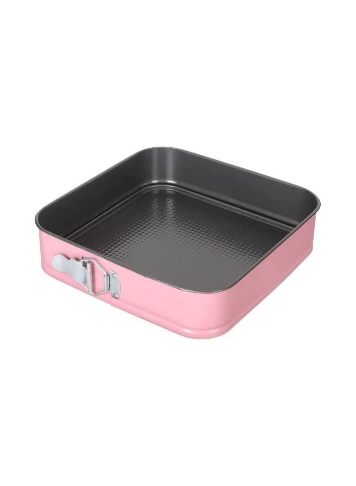 Spaceshoop 3 Piece Square Round Heart Shaped Cake Plate Set Metal Non Stick Birthday Cake Mold Bottom Removable Buckle Dessert Cake Mold Multicolor - Image 4