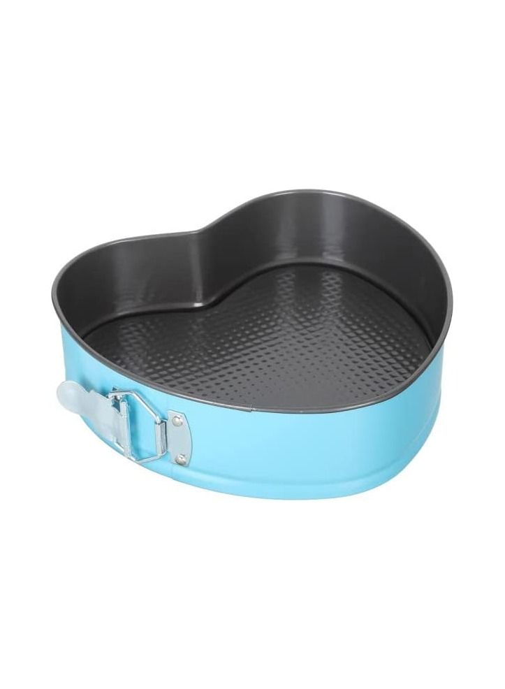 Spaceshoop 3 Piece Square Round Heart Shaped Cake Plate Set Metal Non Stick Birthday Cake Mold Bottom Removable Buckle Dessert Cake Mold Multicolor - Image 2