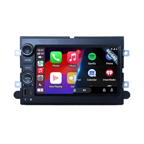 Ichuangxin 4G+64G Android13 7 Inch IPS Screen Wireless Apple CarPlay Android Auto Car Stereo for Ford F150 F250 F350 Fusion Edge Explorer Taurus Freestar Radio with FM AM RDS BT GPS WiFi SWC - Image 1