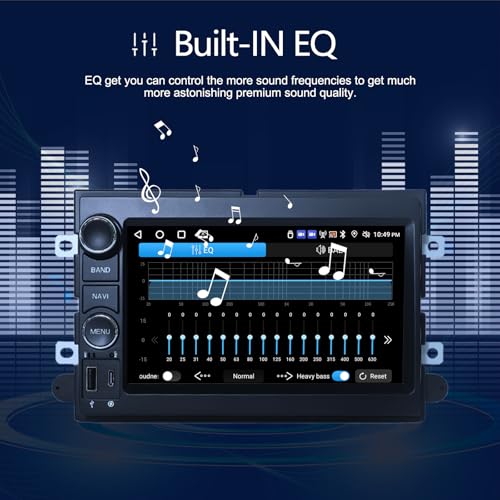 Ichuangxin 4G+64G Android13 7 Inch IPS Screen Wireless Apple CarPlay Android Auto Car Stereo for Ford F150 F250 F350 Fusion Edge Explorer Taurus Freestar Radio with FM AM RDS BT GPS WiFi SWC - Image 5