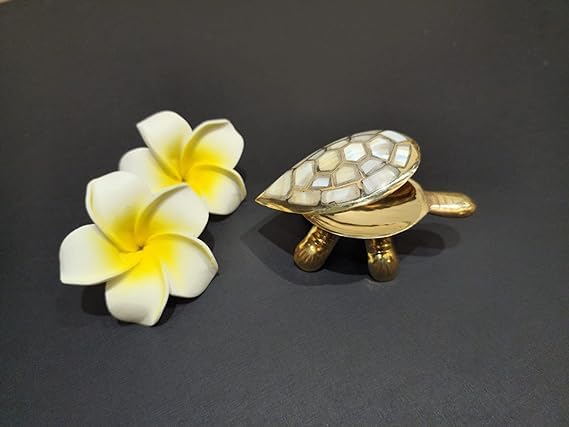 Ketsicart Wish-Fulfilling Brass Tortoise Feng Shui Golden Turtle Showpiece Kachua for Good Luck, Wealth, and Prosperity - Image 3