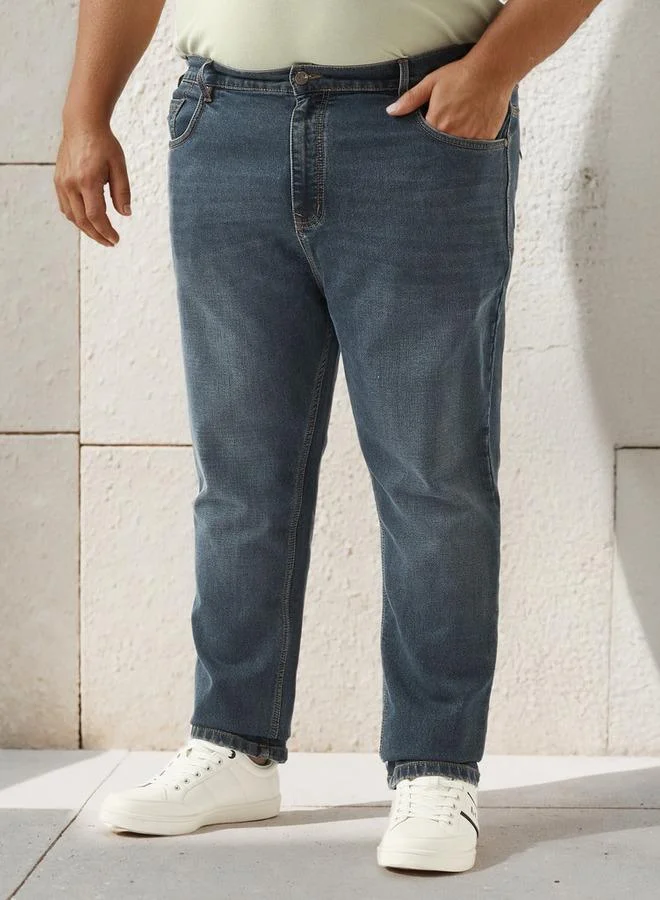 ماكسيم Plus Size Regular Fit Jeans with Flexi Waist