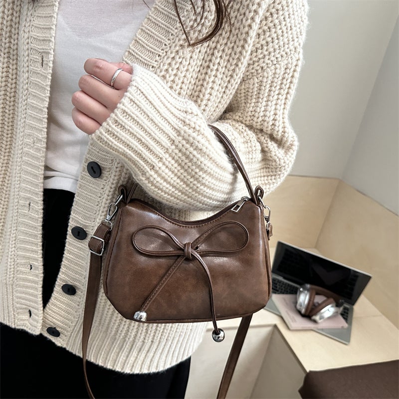Women's PU Bow Knot Shoulder Bag - Image 4