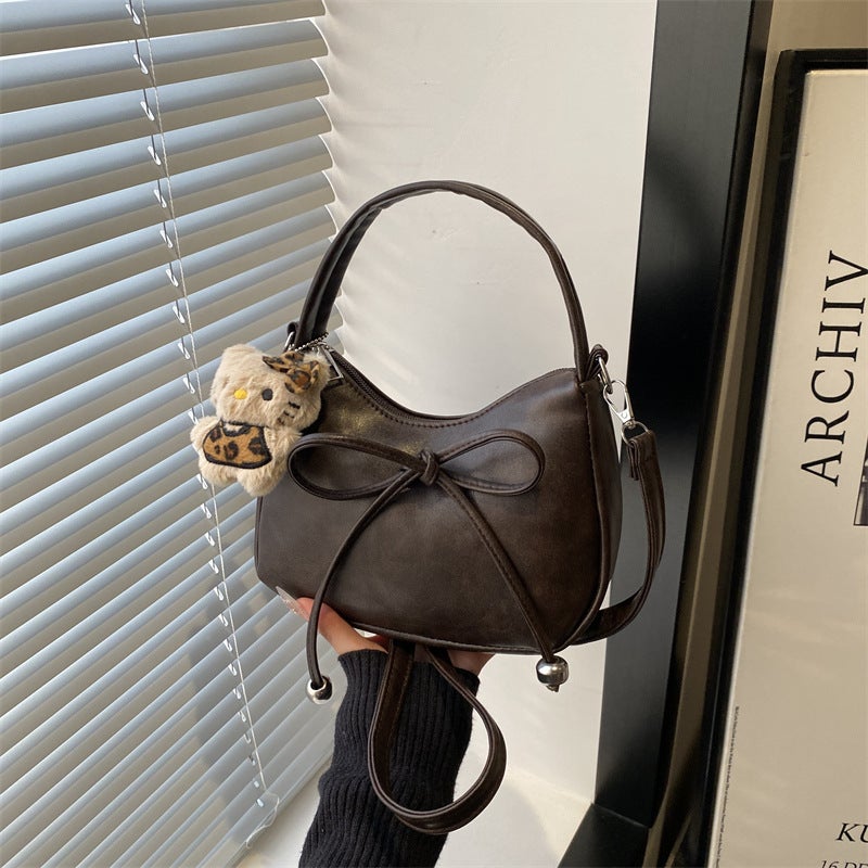Women's PU Bow Knot Shoulder Bag - Image 1