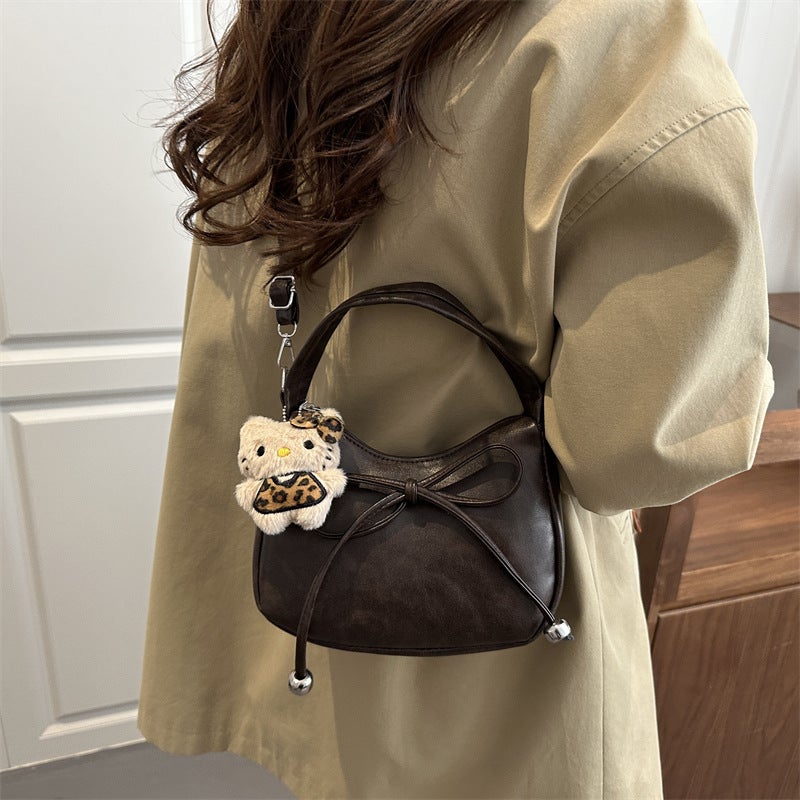 Women's PU Bow Knot Shoulder Bag - Image 3