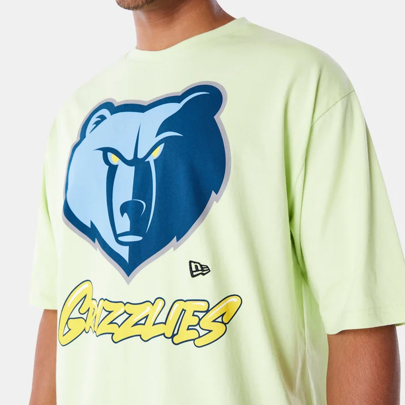 NEW ERA Green Men's NBA Memphis Grizzlies Wordmark T-Shirt for Men | Best Price UAE
