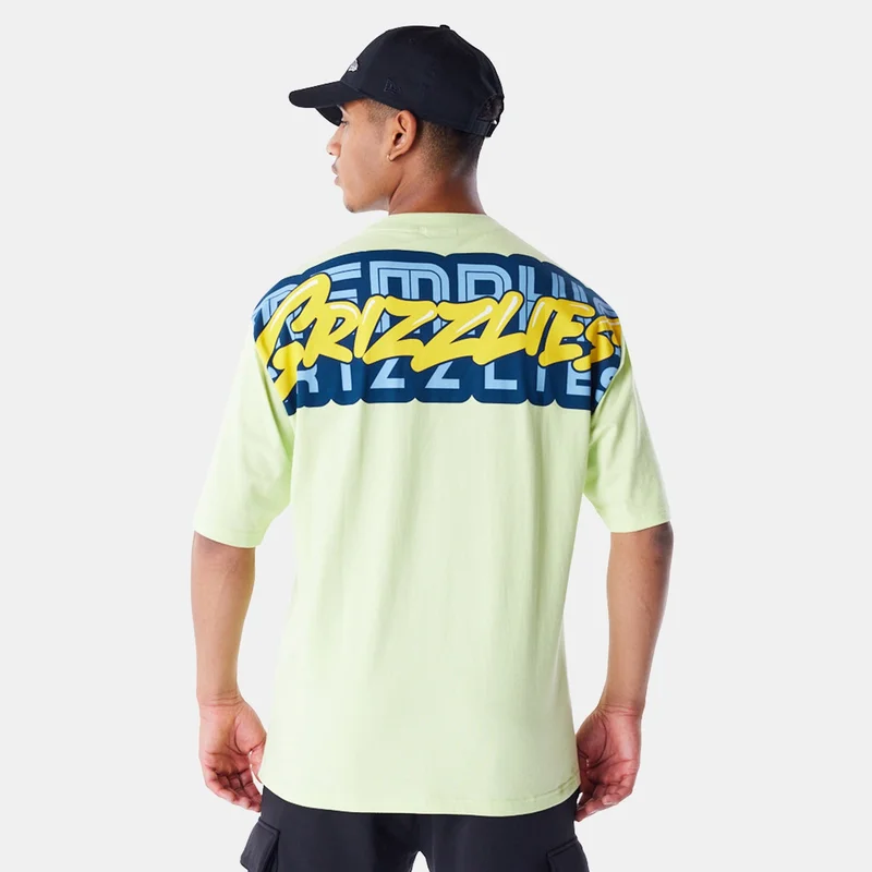 NEW ERA Green Men's NBA Memphis Grizzlies Wordmark T-Shirt for Men | Best Price UAE