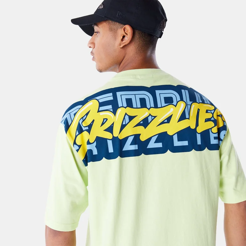 NEW ERA Green Men's NBA Memphis Grizzlies Wordmark T-Shirt for Men | Best Price UAE