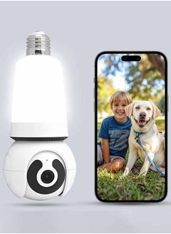 Generic Light Bulb Camera HD Lens Wireless Wi-Fi Smart Support 2.4 GHz Band Only, Two-way Talk, Suitable for Home Security, Wireless Outdoor Indoor  - Image 1