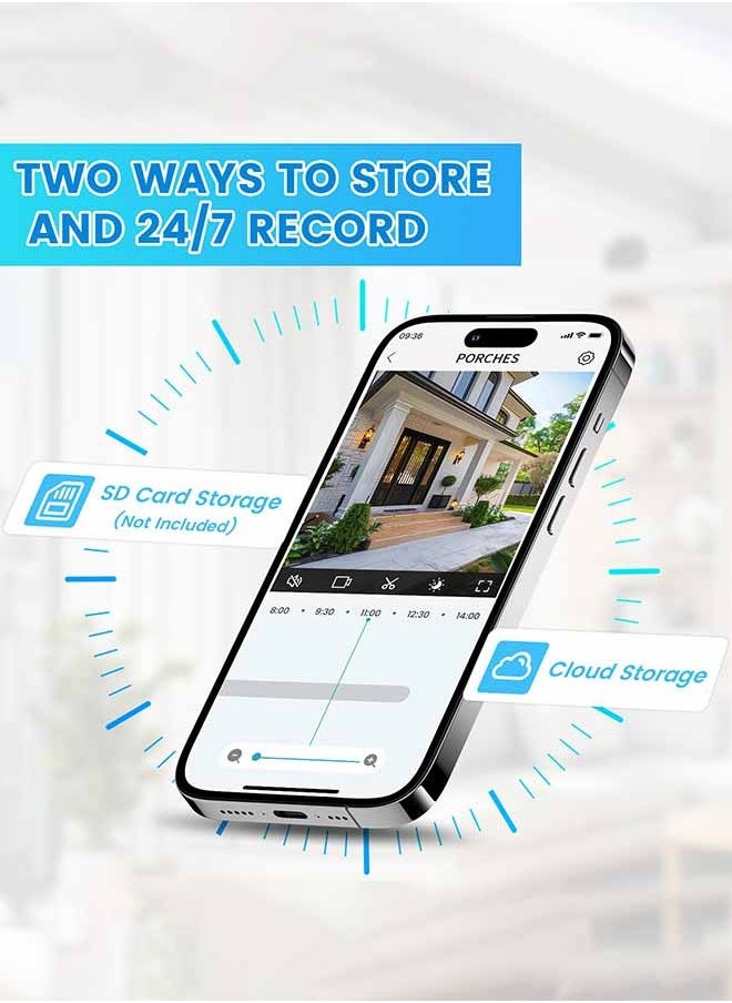 Generic - Light Bulb Camera HD Lens Wireless Wi-Fi Smart Support 2.4 GHz Band Only, Two-way Talk, Suitable for Home Security, Wireless Outdoor Indoor - Image 1