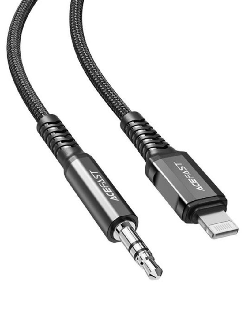 ACEFAST C1-06 Lightning to 3.5MM Audio Cable – 1.2 Meter High-Quality Audio Connector for iPhone and iPad - Image 1