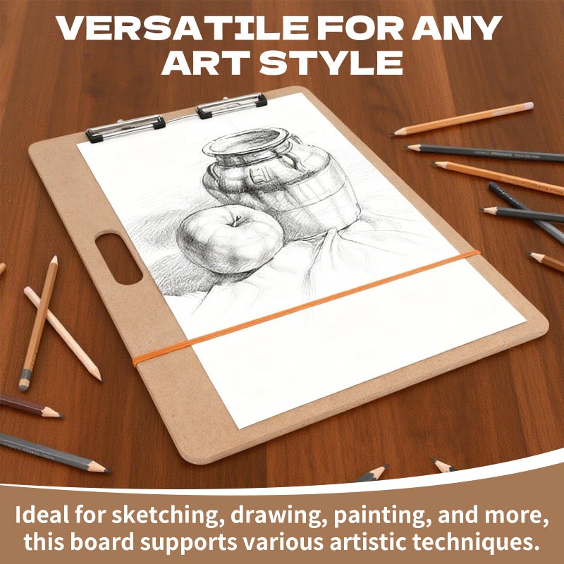 Rainmae 2pcs 18" x 24" Artist Sketch Tote Board, Lightweight Hardboard Drawing Board with Clips and Handle for Art, Sketching, Travel, Classroom,Studio or Field Use - Image 5