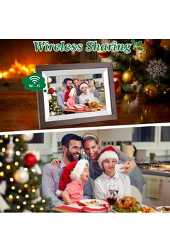 WiFi Digital Picture Frame 10.1 Inch Smart Digital Photo Frame with IPS Touch Screen HD Display, 16GB Storage Easy Setup to Share Photos or Videos Anywhere via Free Frameo APP (Brown Wood Frame) - pzsku/Z1C6F3E0C2D35682C67A3Z/45/_/1718420373/f08159c5-4e6e-4ebc-b1d7-e9b7a70f14f1