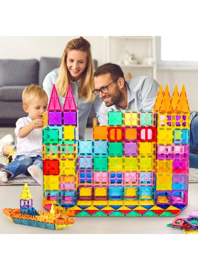 Diytoy بلاط مغناطيسي، 100 قطعة مكعبات بناء ثلاثية الأبعاد، مجموعة بناء مغناطيسية للأطفال، ألعاب تكديس سيقان البناء، لعبة مغناطيسية هدية للأطفال الصغار والأولاد والبنات - Image 3