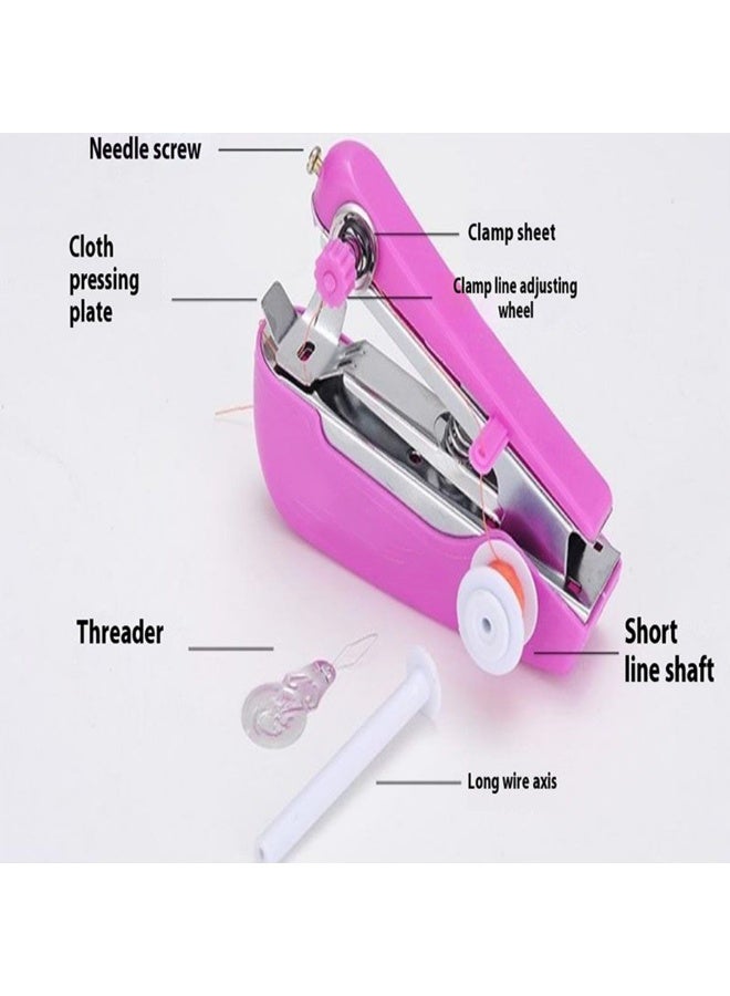 Portable manual mini mini sewing machine household handheld simple sewing machine God pocket small tailor machine - Image 2