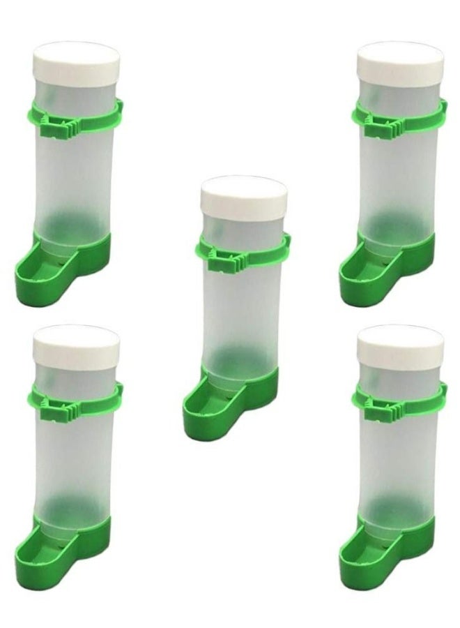 5Pcs Bird Automatic Feeder Parrot Food and Water Dispenser Fountain - Image 1