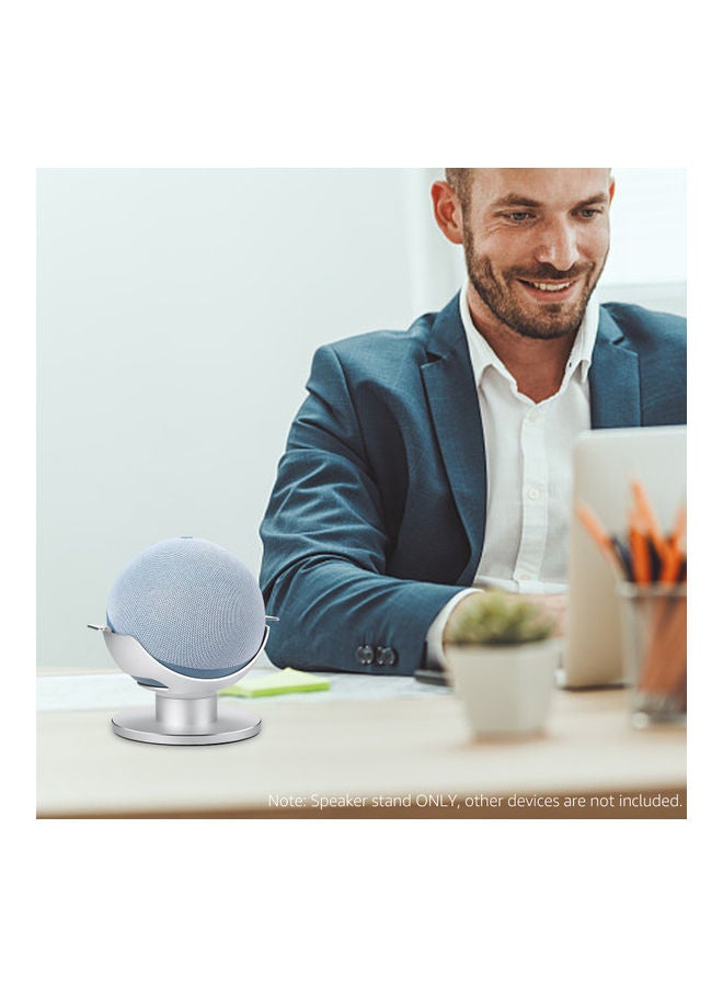 NIBEMINENT Desktop Smart Speaker Stand Silver - Image 5