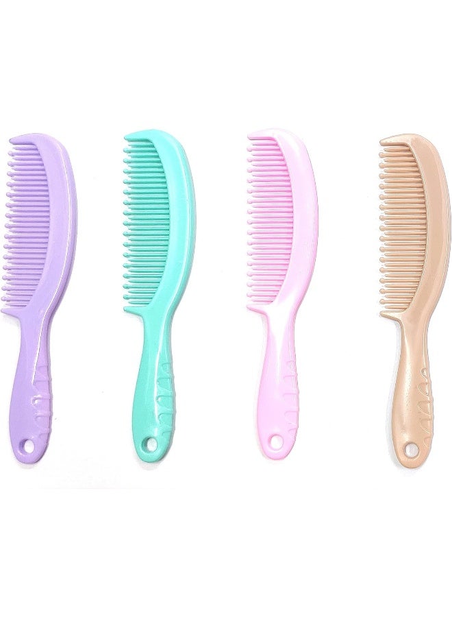 Maple Round Edge Baby Comb Multicolor (Combo of 4) - Image 1